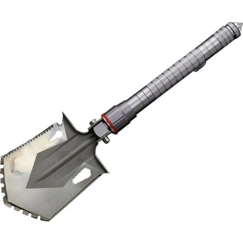 Outdoor Shovel Foldable Camping Hiking Shovel Cutter Saw Outdoor Garden Spade Storage Bag