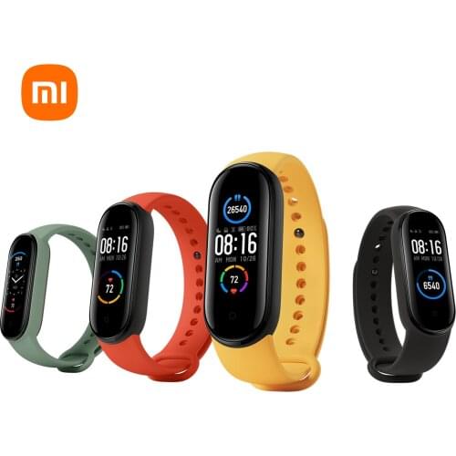 Xiaomi Mi Band 5 Smart Bracelet 4 Color AMOLED Screen Miband 5 Smartband Fitness Traker Bluetooth Sport Waterproof Smart Band