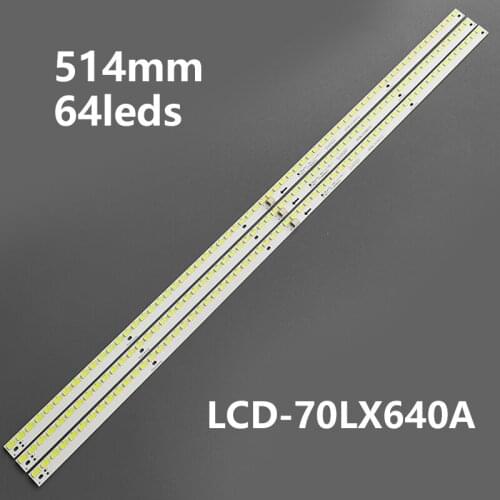3pcs LED Backlight strip for SONY KDL-70R550A Sharp LC-70LE660U LC-70LE661U LC-70LE600U LC-70LE640U QPWBL0028GPZZ E701I-A3 A3E
