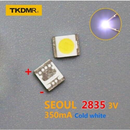 TKDMR 20pcs For SEOUL LED Backlight 1W 3V 3528 2835 131LM Cool white For LED LCD Backlight TV Application LED LCD TV Backlight