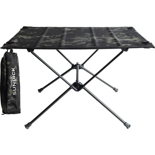 SUNDICK Outdoor Folding Table, BBQ Camping Table with Storage Bag, Portable Foldable Square Table Desk for Fishing Barbecue