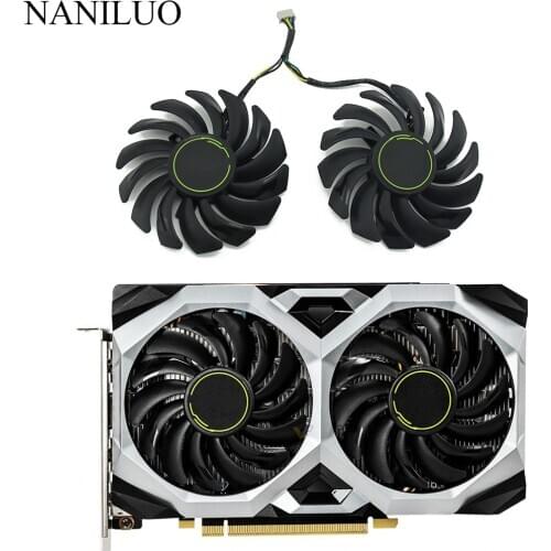 2pcs/lot PLD09210S12HH GTX 1660 1660Ti fan For msi GeForce GTX 1660 SUPER Ti VENTUS XS Graphics Card GPU cooling Fan