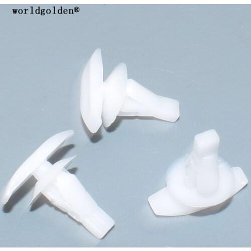 Worldgolden 100pcs Push Type Retainer for Toyota#67867-12150 for Subaru#909120023 909120028 for Honda#90651-S4N-003