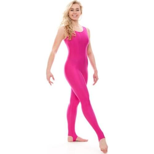 Speerise Womens Sleeveless Catsuit Ladies Tank Stirrup Unitard Adult Spandex Ballet Unitard Bodysuit Costume Free Shipping