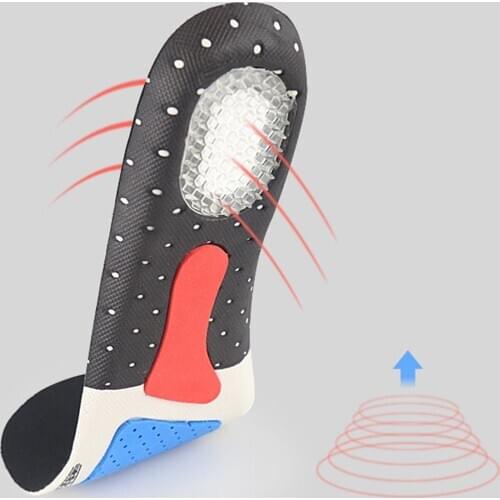 1 Pair Men Women Sport Cuttable Shoe Insoles Breathable Feet Correction Supports Pads Soft Insert Cushions For Outdoor Hiking