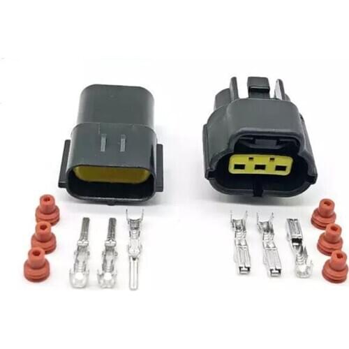 100sets 3 Pin 1JZ-GTE 2JZ-GTE TPS Throttle Sensor Connector Plug For 174357-2/368523-1 174359-2 Brake Fluid Level Sensor Plug