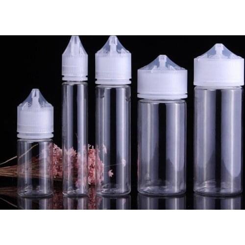 100pcs 30ml/60ml/100ml/120ml Plastic PET Empty Dropper Bottles E Liquid Eye Clear Water Long Tip Cap e juice Oil Vape Pen Bottle
