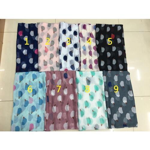 2015 Fashion Cute Hedgehog Print Scarf Women Animal Print Scarves And Shawls Wrap Hijab Scarf Mix Color 9 color Free Shipping