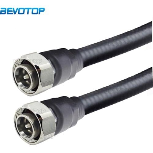 50-9 Feeder Line 4.3-10 Mini DIN Male to Male Plug Connectors 1/2 Super Flexible Cable RF Coaxial Jumper Pigtail Extension Cord
