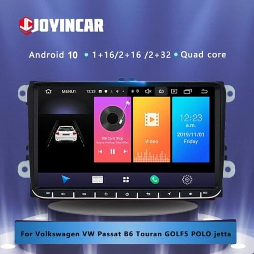 JOYINCAR Android 10 Car Multimedia Player 9" Inch GPS Wifi Audio Radio Stereo For Seat Octavia Golf 5 6 Touran Passat B6 B7 Ye
