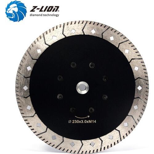 Z-LION 230mm Diamond Cutting & Grinding Saw Blade M14 Flage 9" Granite Marble Grinding Disc Saw Blade Grinder Disk