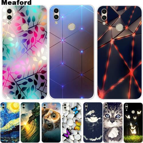 For Huawei Honor 8C Case Y Max Phone Cover Soft Silicone Printing Back Case For Huawei Y Max Honor 8X X8 Capa Honor8C Coque YMax