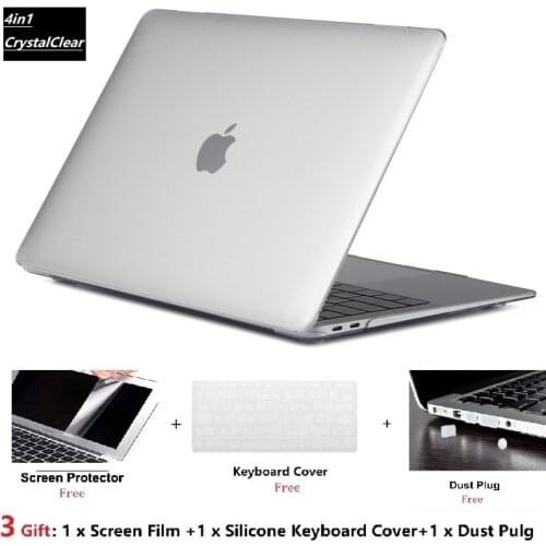 Hot Laptop Case For Macbook Pro Retina Air 11 12 13 15,2019 for mac Air 13 A1466 A1932,New pro 13.3 15.4 A1707 A1708 shell cover