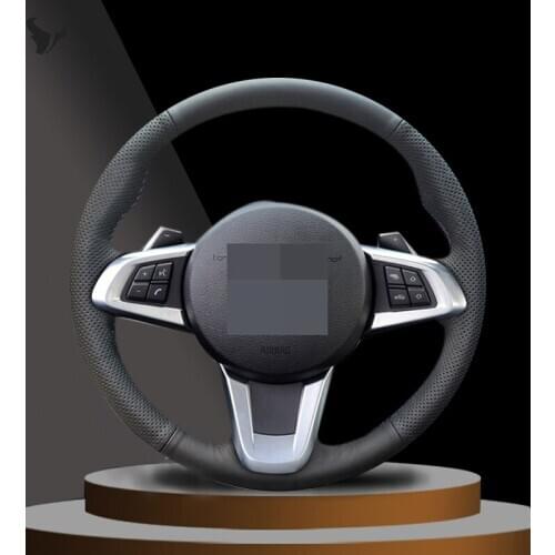 Black Artificial Leather Steering Wheel Cover for bmw z4 2009 2010 2011 2012 2013 2014 e83