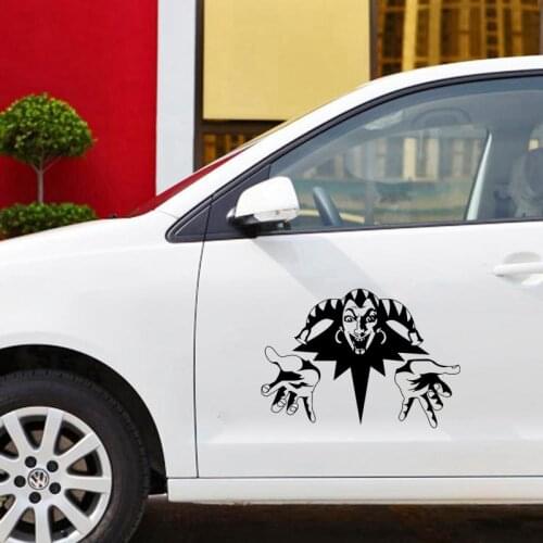 CS-922#43*30cm King and Jester funny car sticker vinyl decal whiteblack for auto car stickers styling car decoration