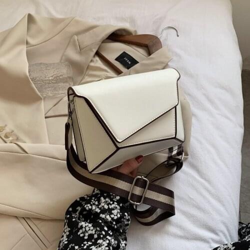 Ladies Soft Waterproof Leather Chain Crossbody Bags for Women 2021 Casual Handbags Concise Small Square Bag Ladies Shoulder Bags