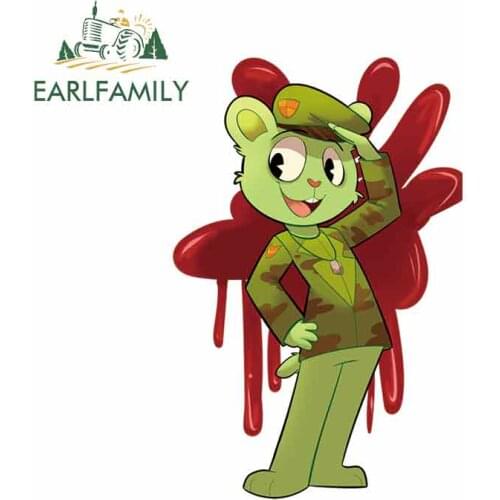 EARLFAMILY 13cm x 8.5cm For Zombie Rabbit Refrigerator Fine Decal Anime Graphics Car Stickers Fashion Car Accessories