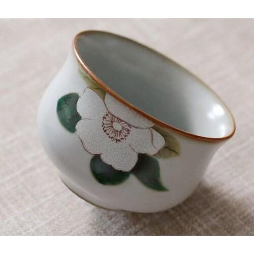 Your Kiln Flower Ceramic Teacups Porcelain Teacups With Cups Receive Bag Chinese Tea Cup Teabowl