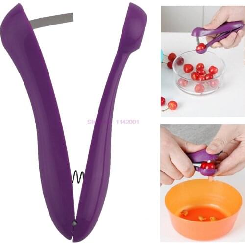 100Pcs/Lot Cherry Pitter Remover Fast Remove Olive Core Remover Tool Seed Fruit Tools Keep Complete Kitchen Gadget Accessories