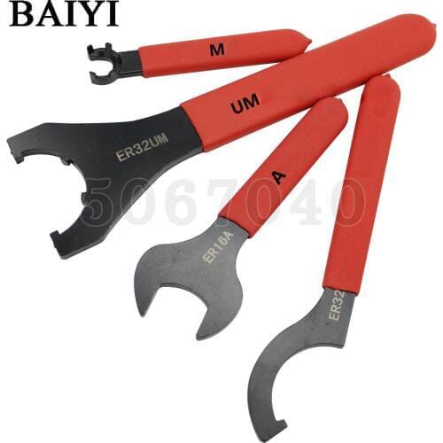 ER Collet Wrench ER11/16/20M ER11/16/20A ER25/32/40UM Crescent Hook Head Round Nut Spanner ER32/ER40/C32/ER25/OZ25 Spanner