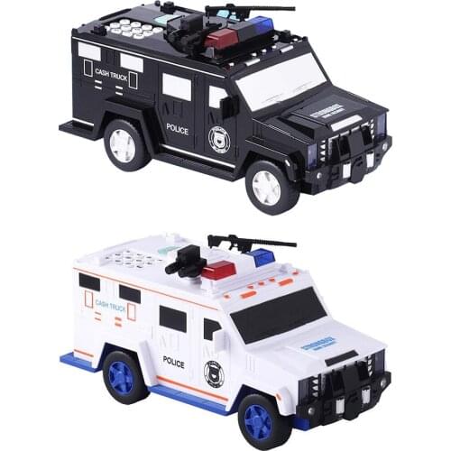 Child Coin Bank 4 Digital Password Fingerprint Money Box Boy Girl Piggy Bank Car Toy- Automatic Rolling Cash Kids Birthday Gift