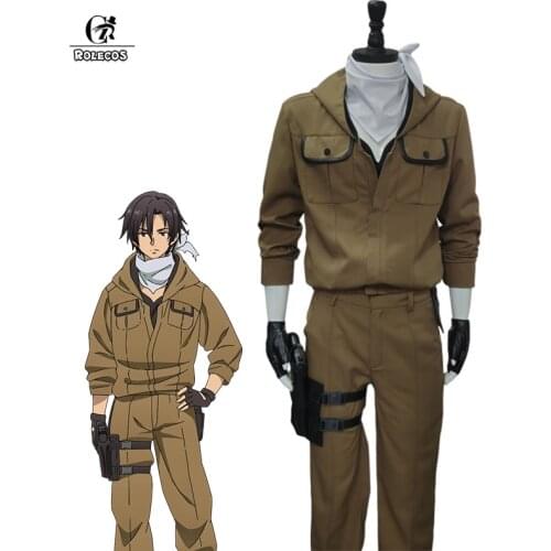 ROLECOS Anime Eighty Six Cosplay Costume 86 Shinei Nouzen Cosplay Costume for Men Uniform Halloween Outfit Cosplay Full Set