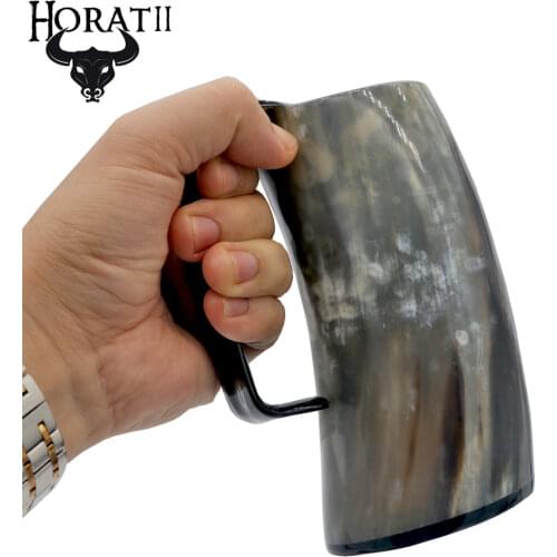 Natural Handmade Ox Horn Mug Viking Drinking Horn Mugs