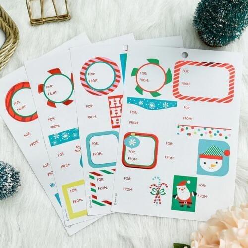 KSCRAFT Merry Christmas Self- adhesive Planner Stickers for Scrapbooking/ DIY Crafts/ Card Making Decoration