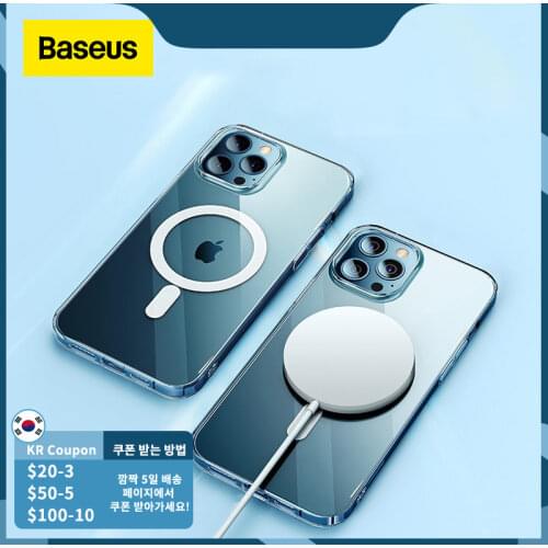 Baseus Magnetic Wireless Charger For iPhone 12 Series Phone Charger Magnet Induction Charger For iPhone Wireless Charging Pad
