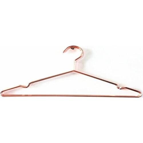 100pcs Fashion Rose Gold Hangers For Clothes Antiskid Drying Storage Organizer Rack Adult And Children Hanger