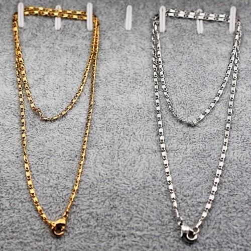 Trendy Bohemian Necklace For Pendant Women Fashion White Gold Plated Link Chain Fashion Jewelry Accesories Wedding Gift