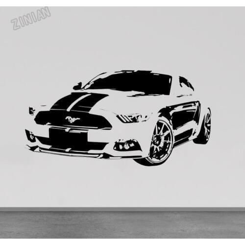 Muscle Car V8 Wall Sticker Decor Boys Room Games Room Bar Vinyl Cool Car Decals Art Living Room Home Decoration Murals Y224