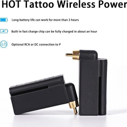 2019 Newest Wireless Tattoo Power Supply Mini Rechargable Battery For Tattoo Pen Machine RCA/DC Source Power Bank Device Hot