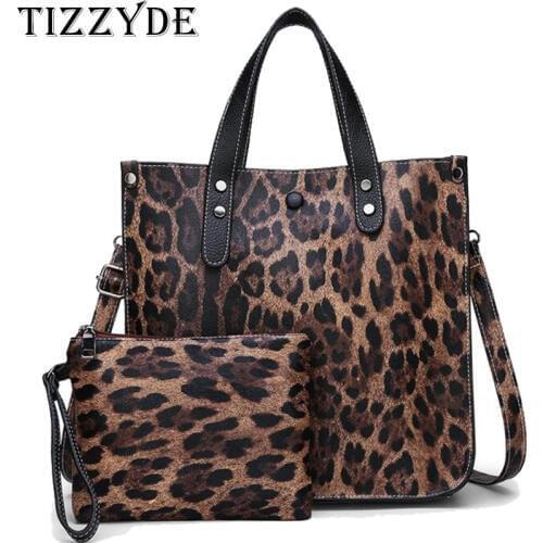 2019 new leopard two-piece set fashion shoulder bag casual wild lady Messenger bag CSY23