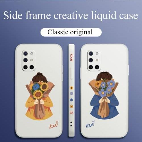 Suitable For Couples Phone Case For Oneplus 8t 9 9pro 9r pro Liquid Silicone Cover