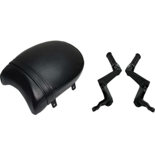 Passenger Footpegs Foot Rest Foot peg+Rear Passenger Seat Pillion For Victory High-Ball Vegas Kingpin Deluxe Boardwalk Gunner