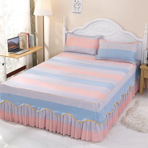 Spot household soft skin-friendly beds, best-selling bed sheets and bedspreads for bedroom pure cotton