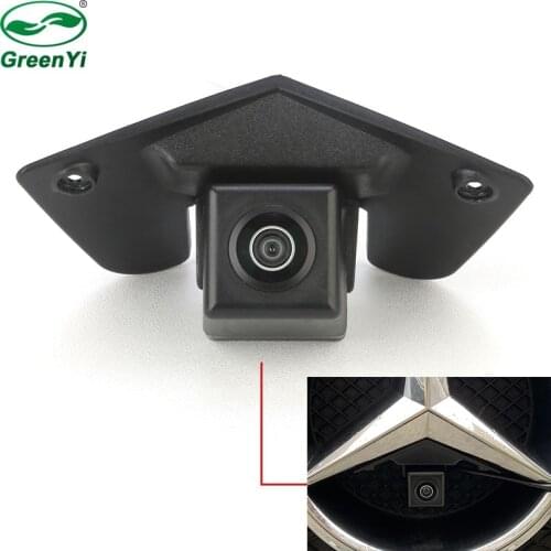 Fisheye Lens CCD Front View Camera For Benz Forward Logo Camera As For Benz Mercedes Vito Viano A B C E G GL SLK GLK SL Class