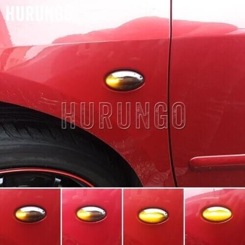 LED Dynamic Turn Signal Side Marker Light Sequential Blinker Light For Peugeot 307 206 207 407 107 607 1007 Citroen C1 C2 C3 C5