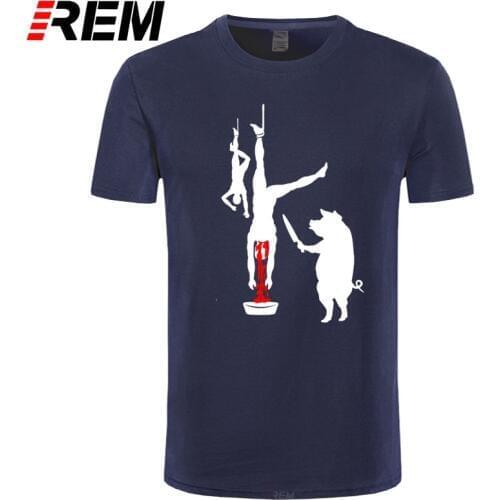 PIG LINE BUTCHER SHOP Funny Vegan Vegetarian Karma Peta Bacon Mens T-Shirt Summer O Neck Cotton Top Tee Shirt