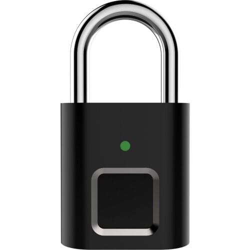 Fingerprint padlock electronic smart lock luggage student dormitory cabinet drawer anti-theft USB password lock