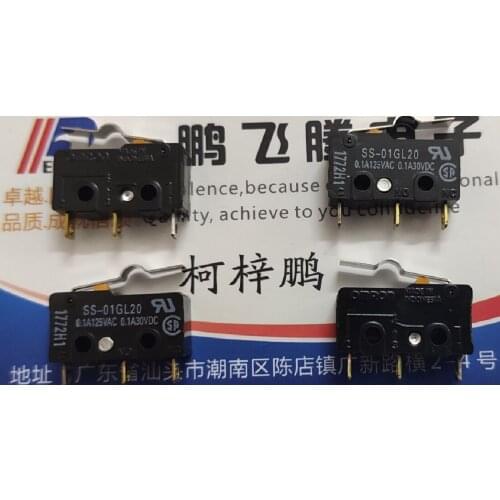 1PCS New Japan Omron SS-01GL20 micro switch stroke limit reset switch with handle swing rod 3 feet