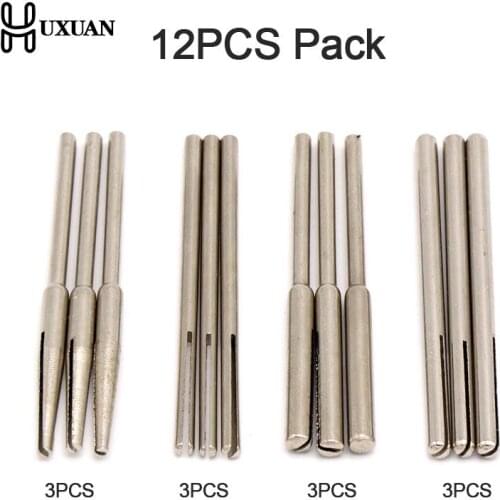 10PCS/12PCS Shank Sandpaper Clamp Split Mandrels Long Abrasive Holder Clip