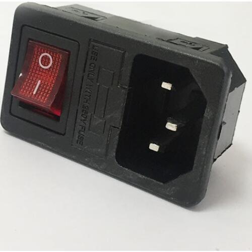 50*30.8mm AC-01 accessory/parts makerbot ultimaker 3 in 1 fuse power supply socket top quality three in one socket 10A