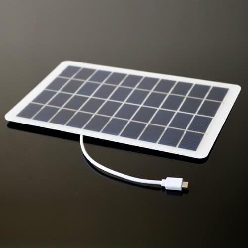 5V 5W 1000mA Output MicroUSB Outdoor Battery Charger USB Female Port Charge Regulators Solar Panel Cell 3.7 V 18650 Watt