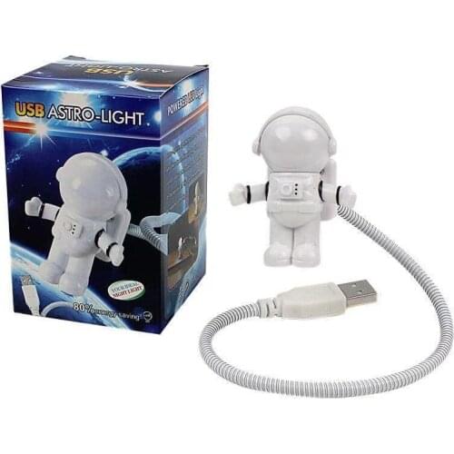 Astronaut LED Night Light USB Small Desk Lamp Keyboard Laptop Interface Mini Bedside Night Light Glow In The Dark