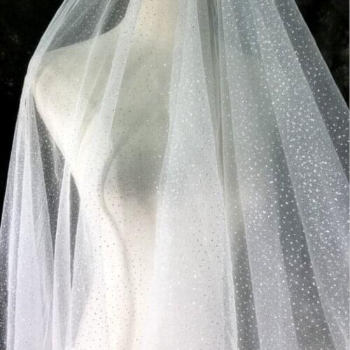 Glitter Tulle Fabric Sequins Mesh Fabric For Wedding,Veils,Dress,Costumes,Black,White,Pink,Red,Champagne by the meter