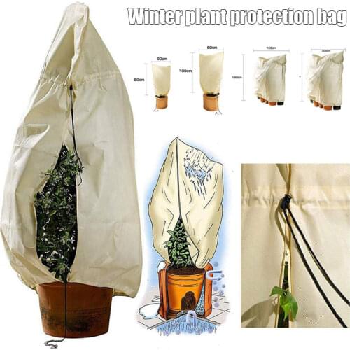 Home Garden Plant Cover Winter Freeze Frost Protection Warm Cover Mini Tree Shrub Plant Protecting Bag For Yard Garden Plants