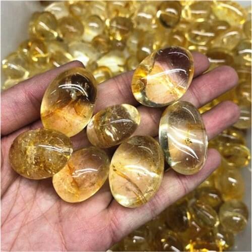 Citrine Tumbled Stones Crystals Healing Natural Polished Gemstone For Decoration