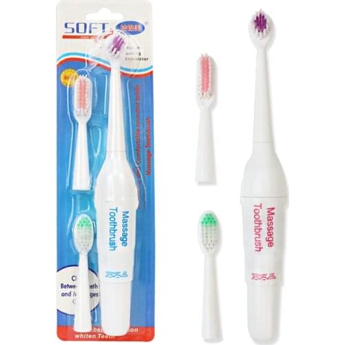 Childrens Adult Creative Oral Cavity Replaceable Oral Hygiene AA Battery Electric Toothbrush